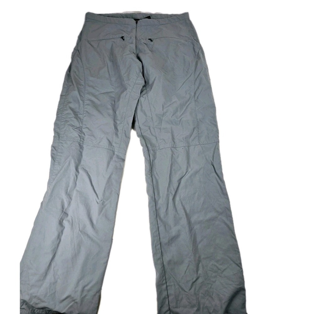 Alpine Women's Size 10 Large Gray Nylon Outdoor Pants Floral Zipper Pockets